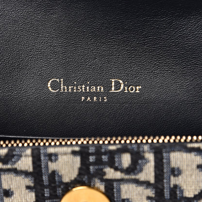 Christian Dior Oblique Saddle Belt Bag Blue 5 of 9