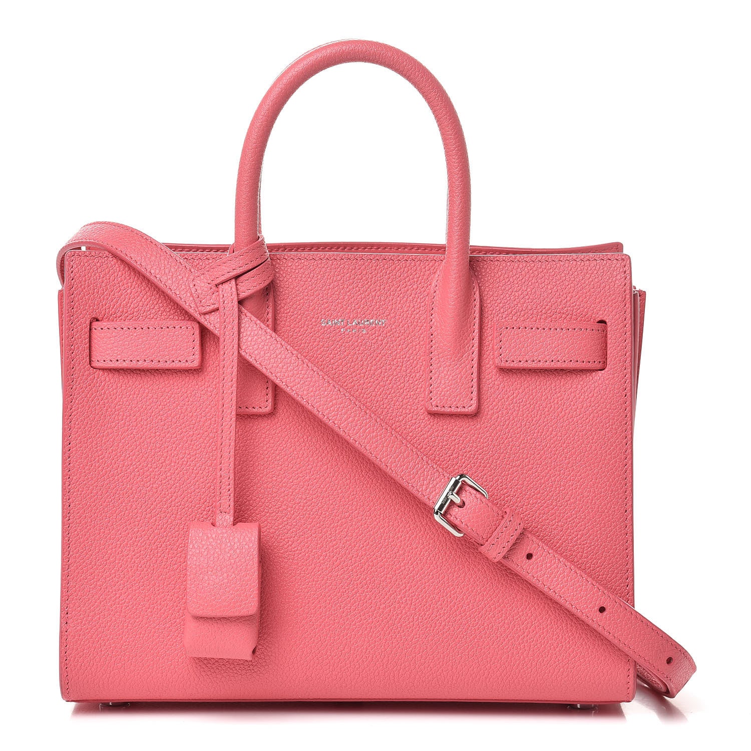 Saint Laurent Grained Calfskin Nano Sac De Jour Rose Clair 1 of 18
