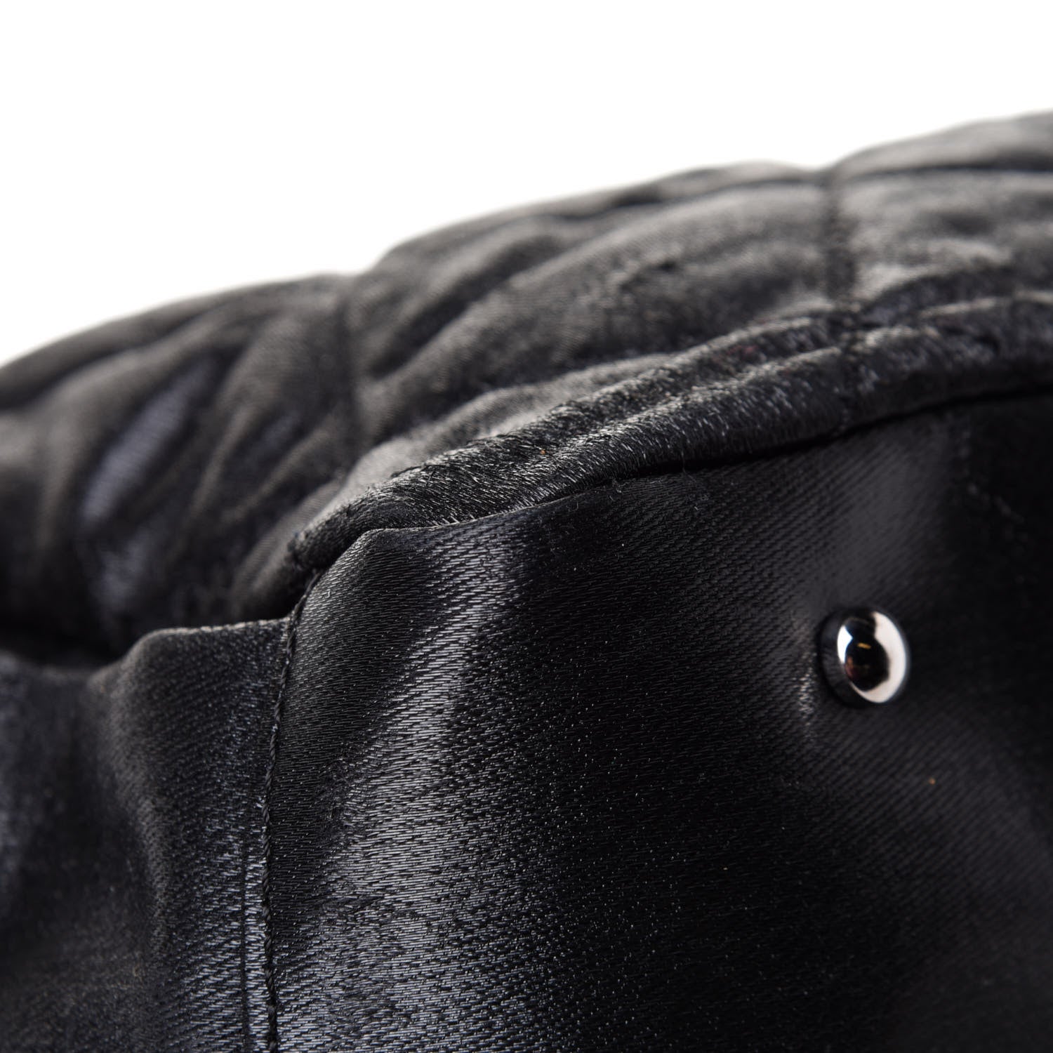 Chanel Coated Canvas Quilted Large Paris Biarritz Tote Black 12 of 16