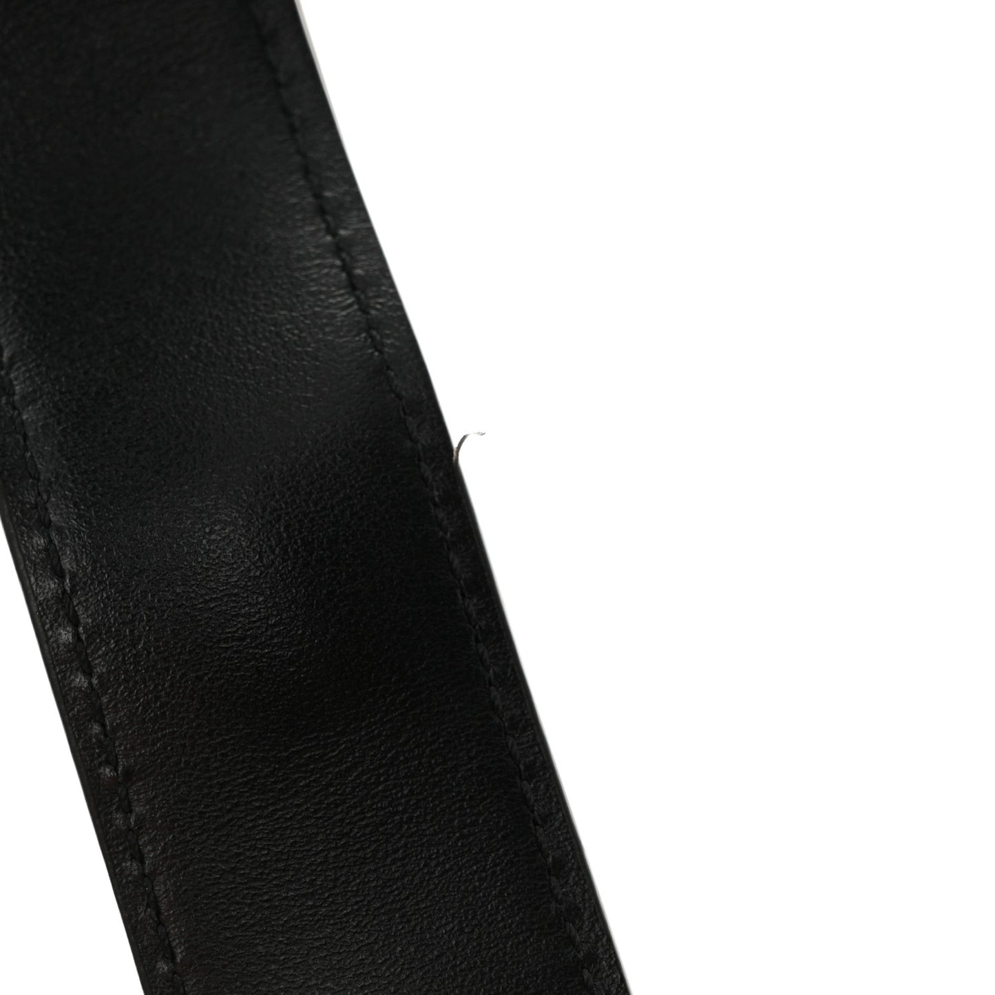 Smooth Calfskin Medium Strap Ava Shoulder Bag Black