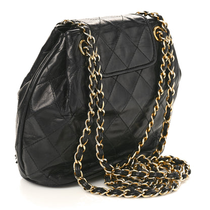 Chanel Lambskin Quilted Tassel Drawstring Black 3 of 12