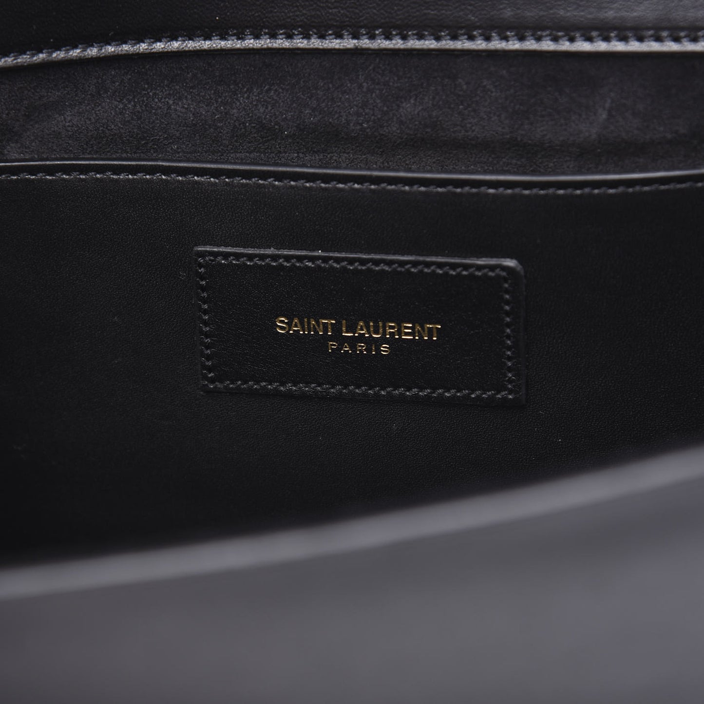 Calfskin Classic Monogram Tassel Clutch Black