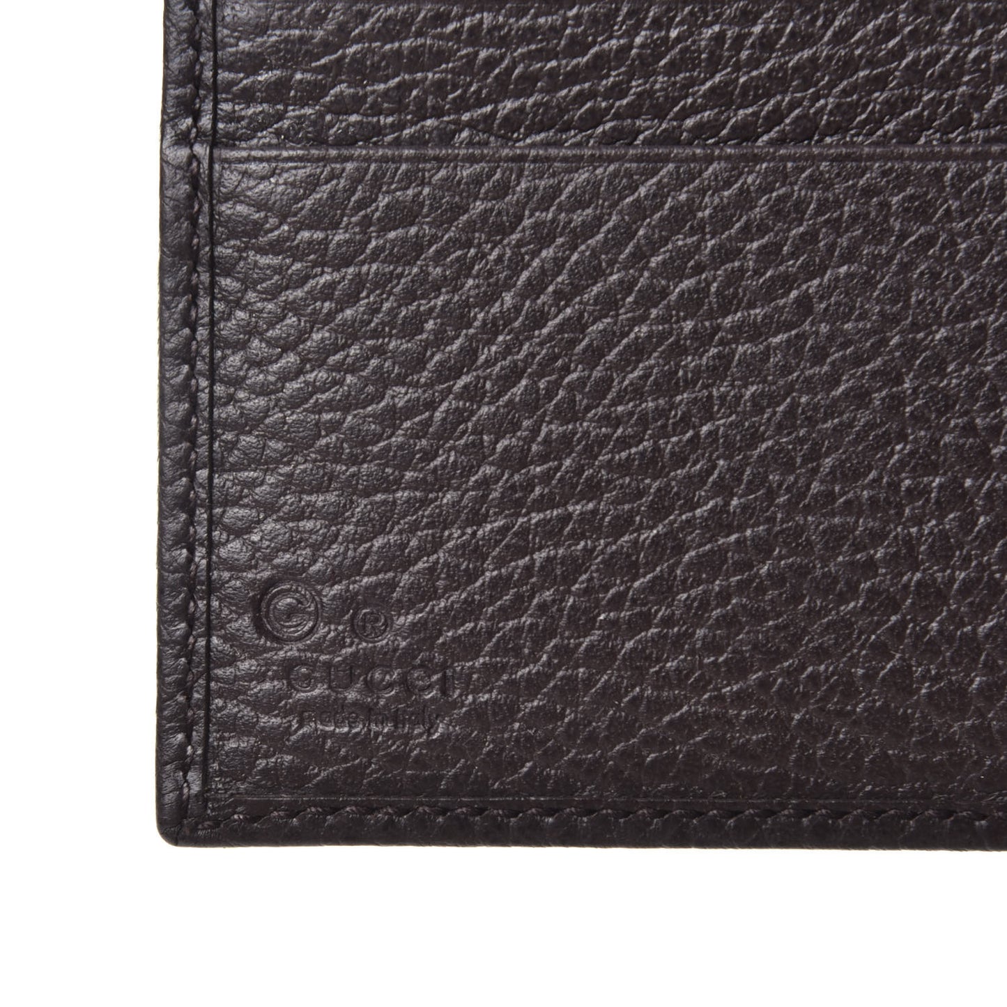 Monogram Bi-Fold Wallet Beige Dark Brown