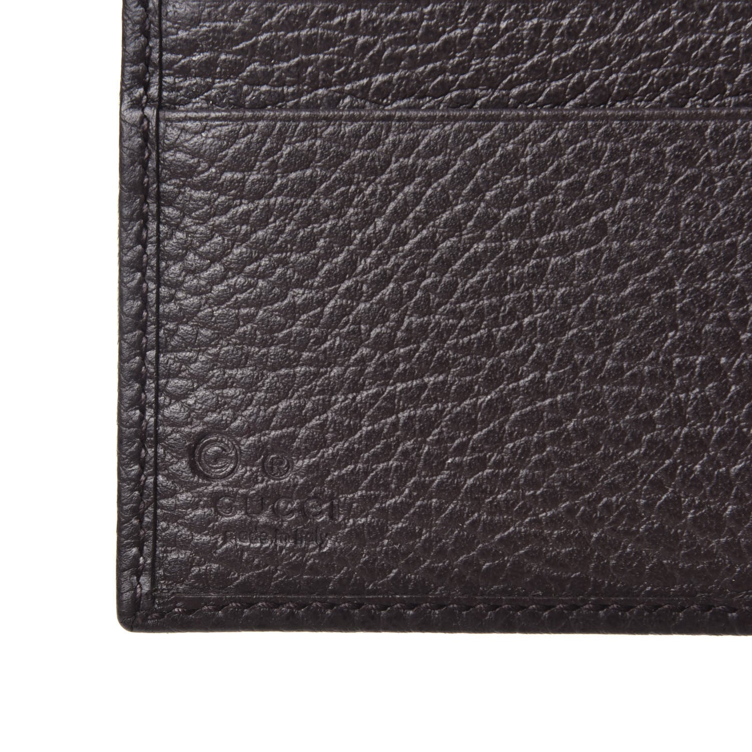 Gucci Monogram Bi-Fold Wallet Beige Dark Brown 6 of 6