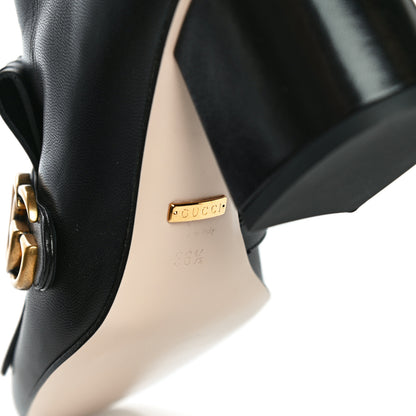 Gucci Malaga Kid GG Marmont Fringe 75mm Ankle Boots 36.5 Black 8 of 23