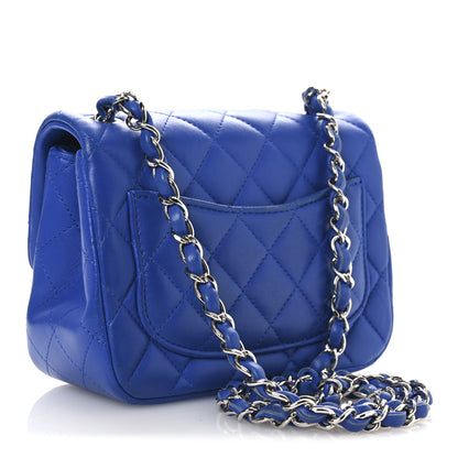 Chanel Lambskin Quilted Mini Square Flap Blue 3 of 12