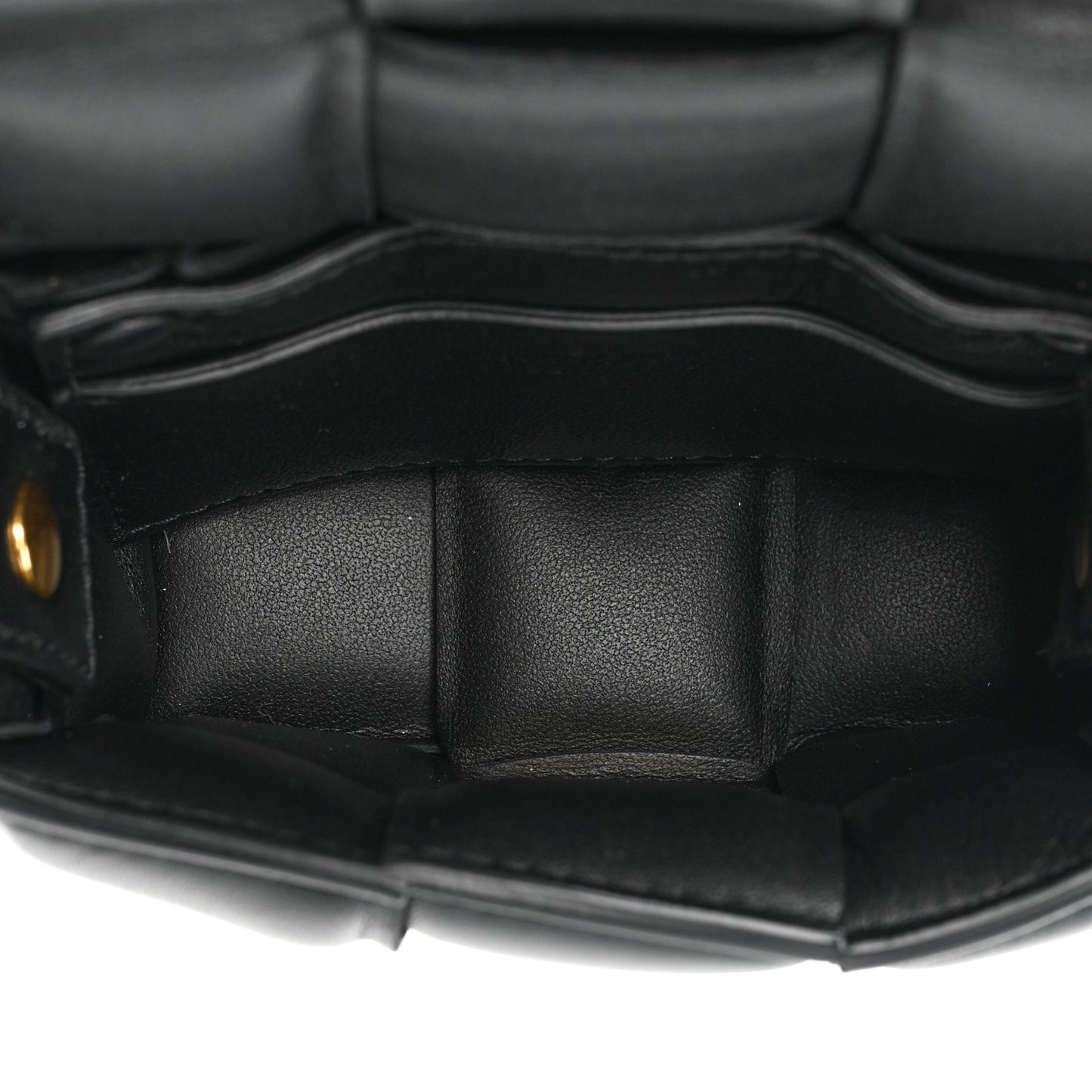 Lambskin Maxi Intreccio Padded Candy Cassette Crossbody Bag Black