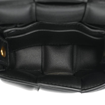 Bottega Veneta Lambskin Maxi Intreccio Padded Candy Cassette Crossbody Bag Black 5 of 8