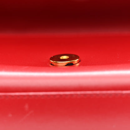 Saint Laurent Calfskin Monogram Cassandre Clutch Rouge Orient 12 of 12