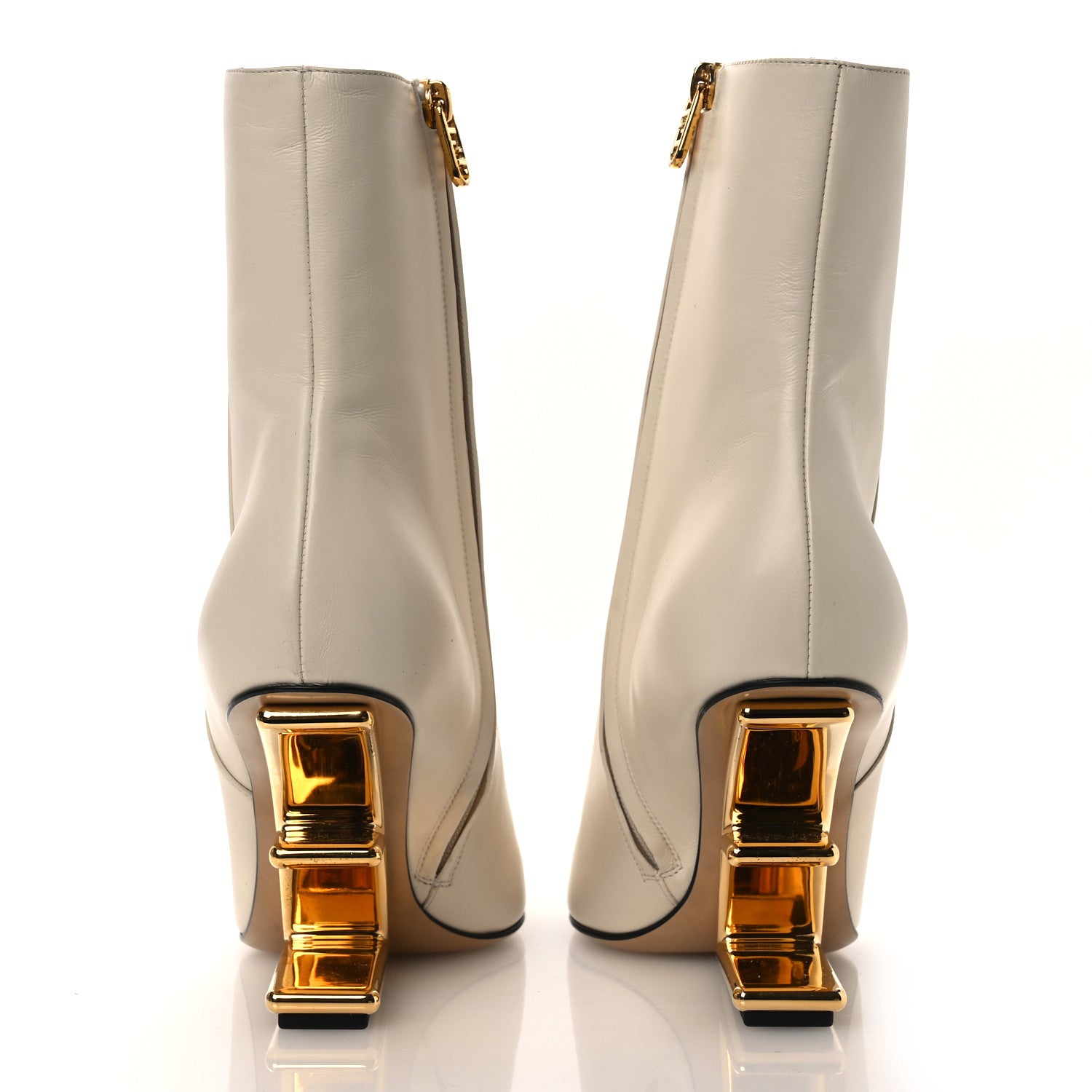 Fendi Nappa Fendi First 95mm Pointed Booties 39.5 White 6 of 11