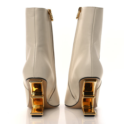 Fendi Nappa Fendi First 95mm Pointed Booties 39.5 White 6 of 11