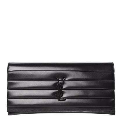 Saint Laurent Calfskin Monogram Smoking Clutch Black 1 of 10