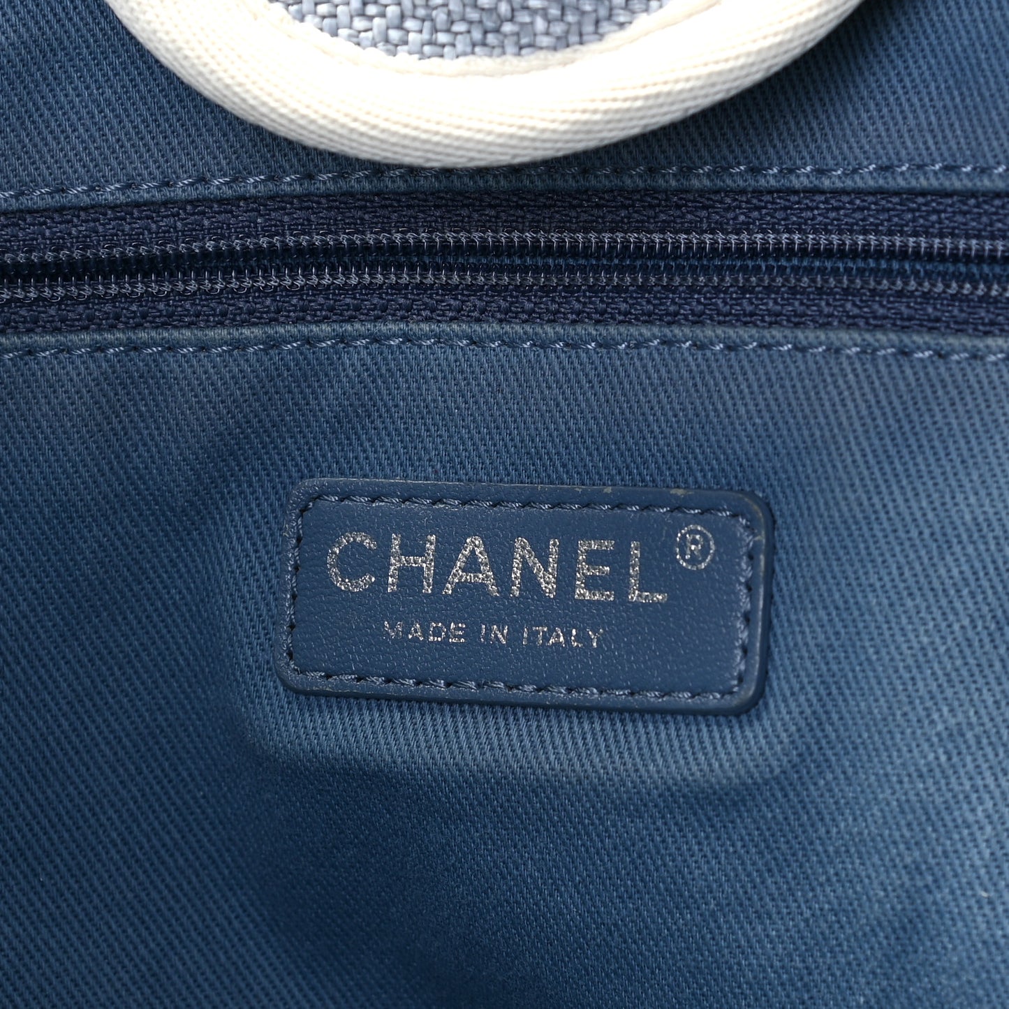 Canvas Medium Deauville Tote Light Blue