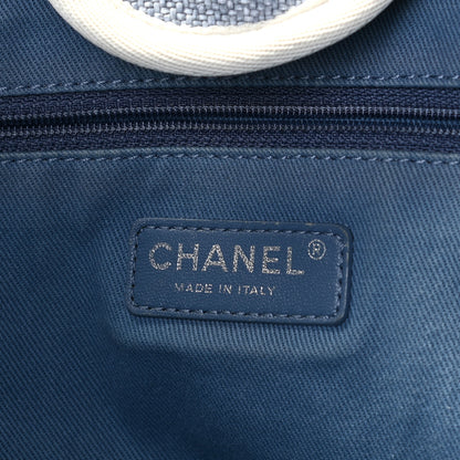Chanel Canvas Medium Deauville Tote Light Blue 16 of 19