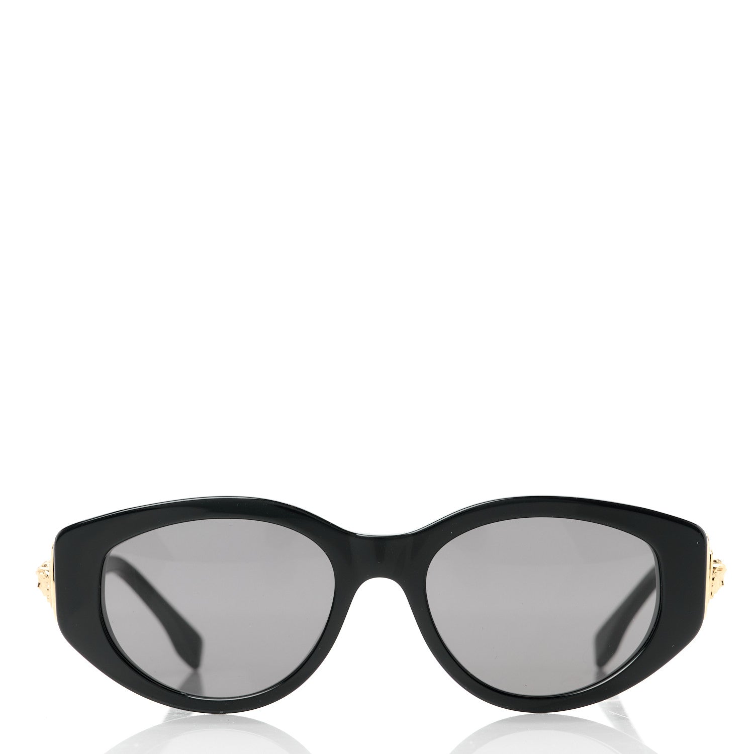Fendi X VERSACE Fendace Oval Sunglasses FE 40054I Black 2 of 8