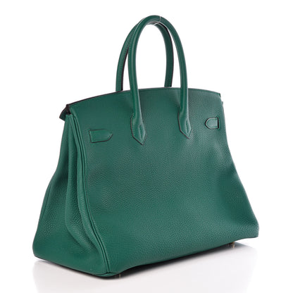 Hermes Togo Birkin 35 Malachite 3 of 9