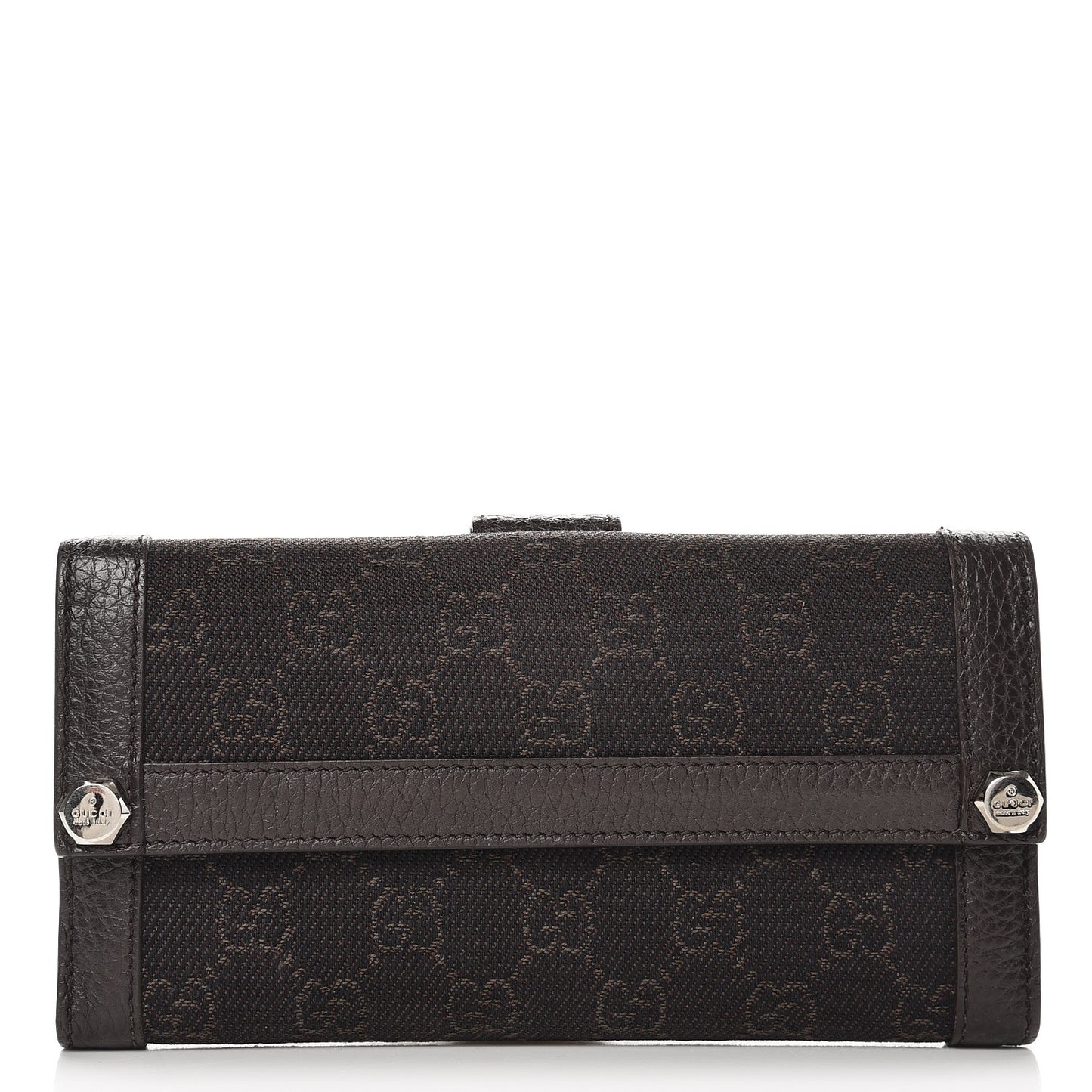 Monogram Continental Charmy Wallet Dark Brown