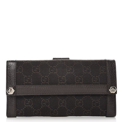Gucci Monogram Continental Charmy Wallet Dark Brown 1 of 6