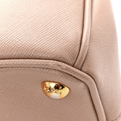 Prada Saffiano Lux Micro Galleria Double Zip Tote Cammeo 11 of 12