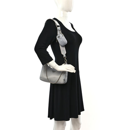 Prada Re-Nylon Saffiano Re-Edition 2005 Shoulder Bag Fiordaliso 2 of 12