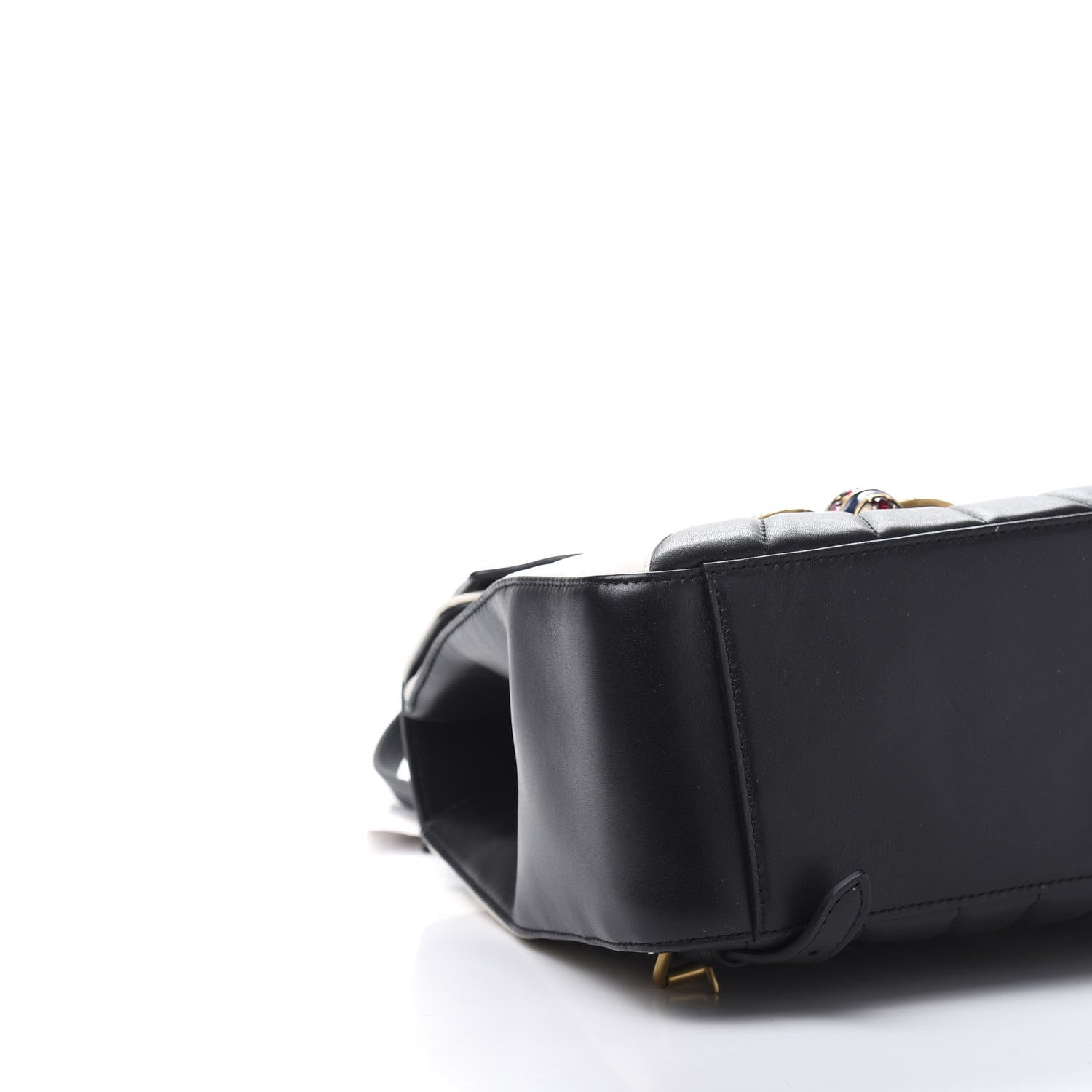 Gucci Calfskin Bamboo Trapuntata Queen Margaret Backpack Mystic White Black 5 of 14