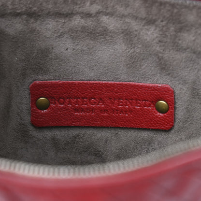 Bottega Veneta Nappa Intrecciato Shoulder Bag Red 5 of 8