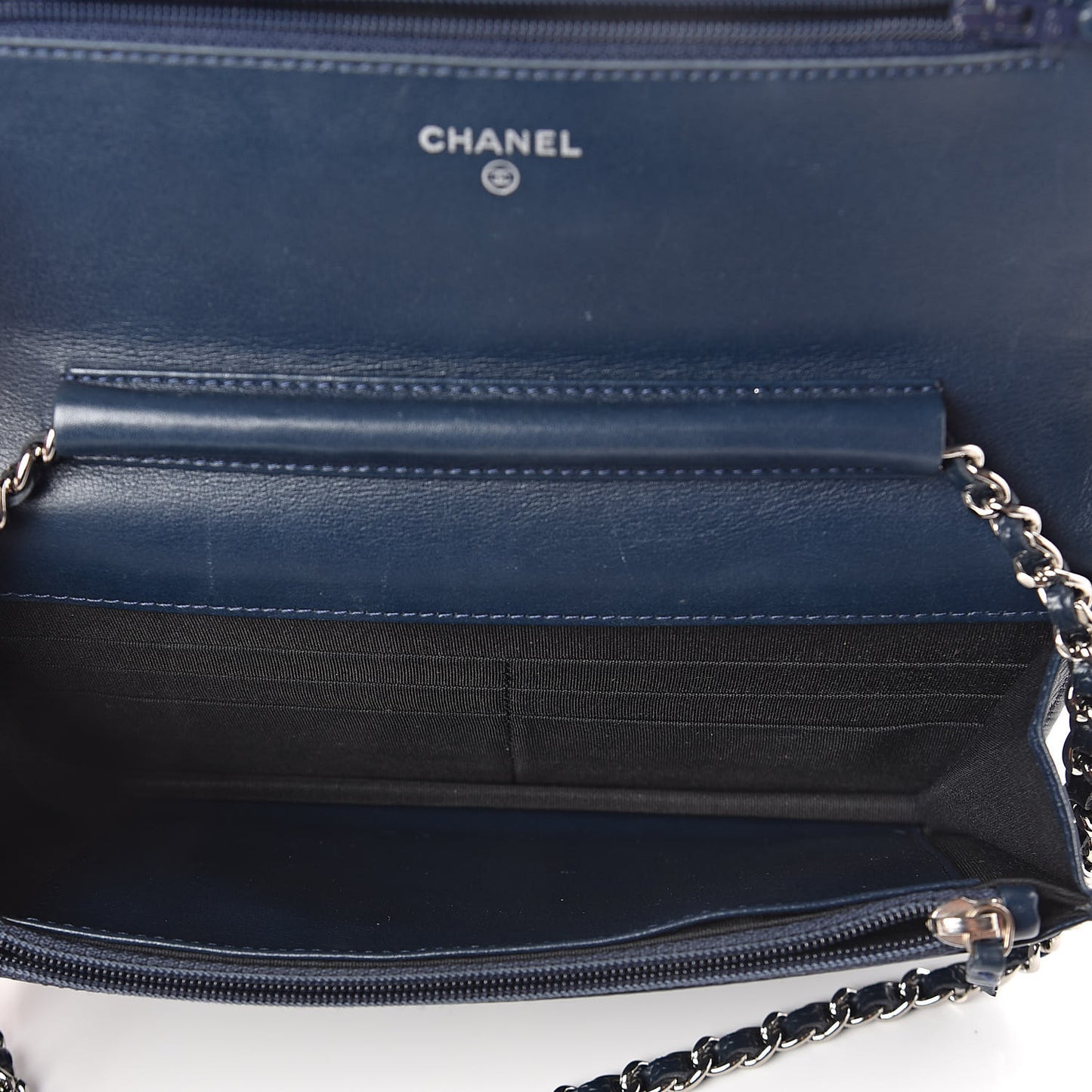 Caviar Timeless CC Wallet On Chain WOC Navy Blue
