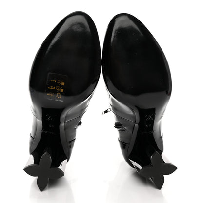 Louis Vuitton Patent Silhouette Ankle Boots 35 Black 5 of 12
