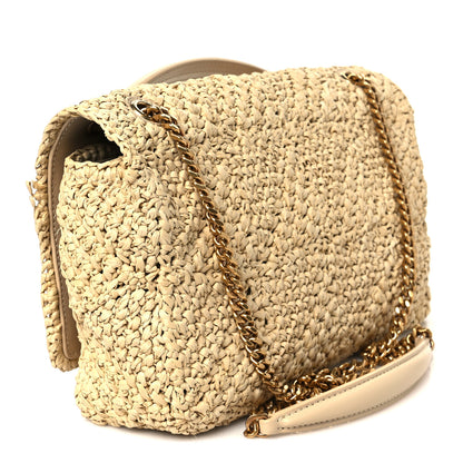 Saint Laurent Raffia Monogram Medium Jamie Natural Avorio 3 of 11