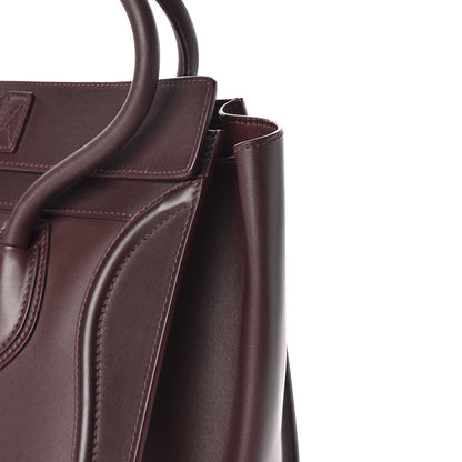 Celine Smooth Calfskin Small Luggage Burgundy 12 of 17