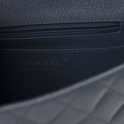 Chanel Caviar Quilted Mini Square Flap Dark Blue 8 of 11