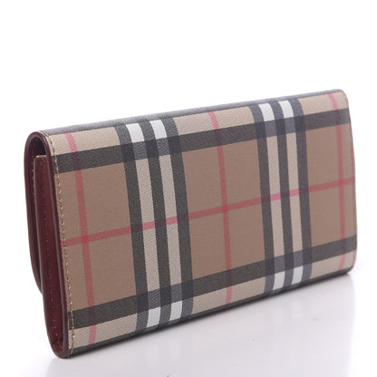 Burberry Vintage Check Continental Wallet Crimson 3 of 8