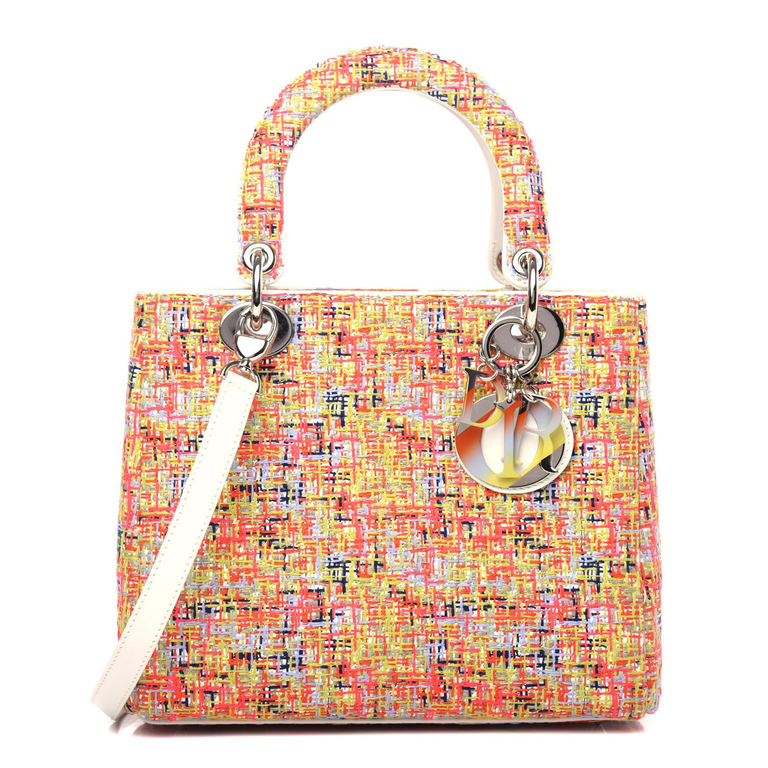 Christian Dior Tweed Medium Lady Dior Multicolor 1 of 10