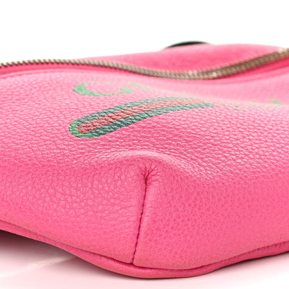Gucci Grained Calfskin Small Logo Belt Bag Box Pink Green 9 of 11