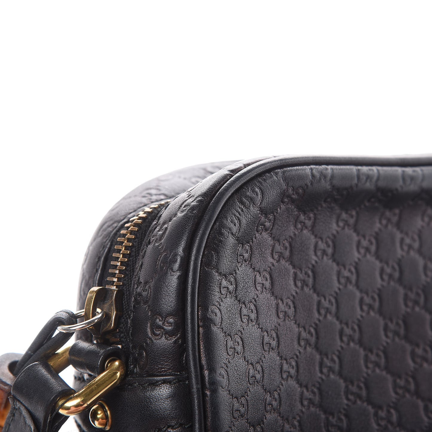 Microguccissima Sunshine Disco Crossbody Bag Black