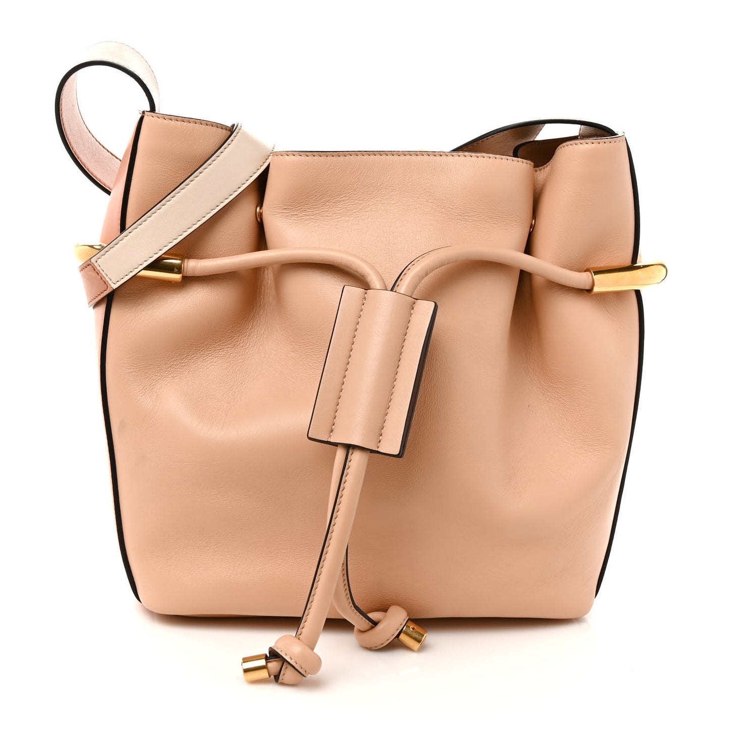 Calfskin Small Emma Drawstring Bag Blush Nude