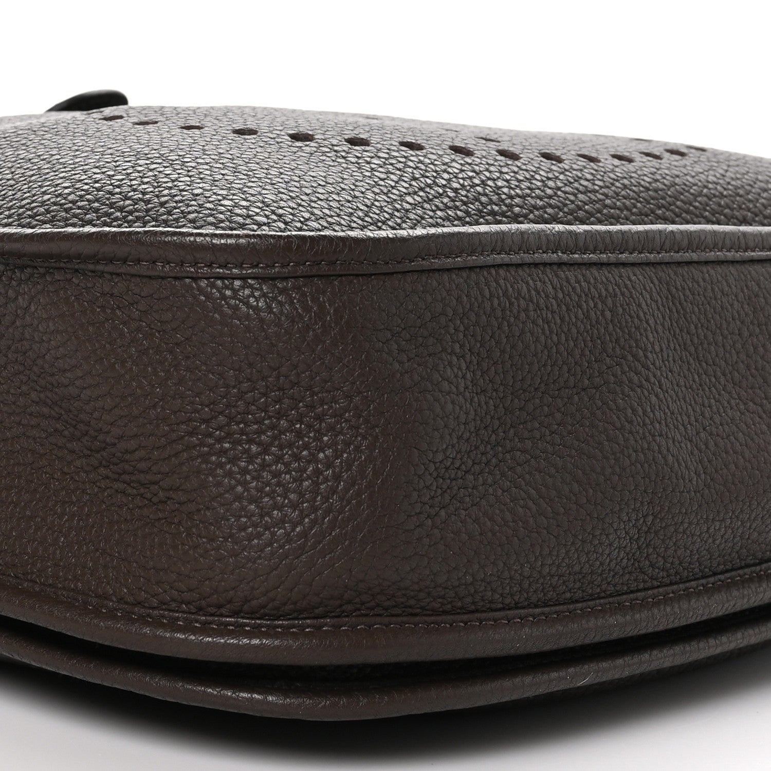 Hermes Taurillon Clemence Evelyne III GM Chocolate 8 of 9