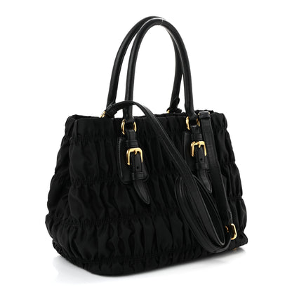 Prada Tessuto Nylon Gaufre Tote Black 3 of 10
