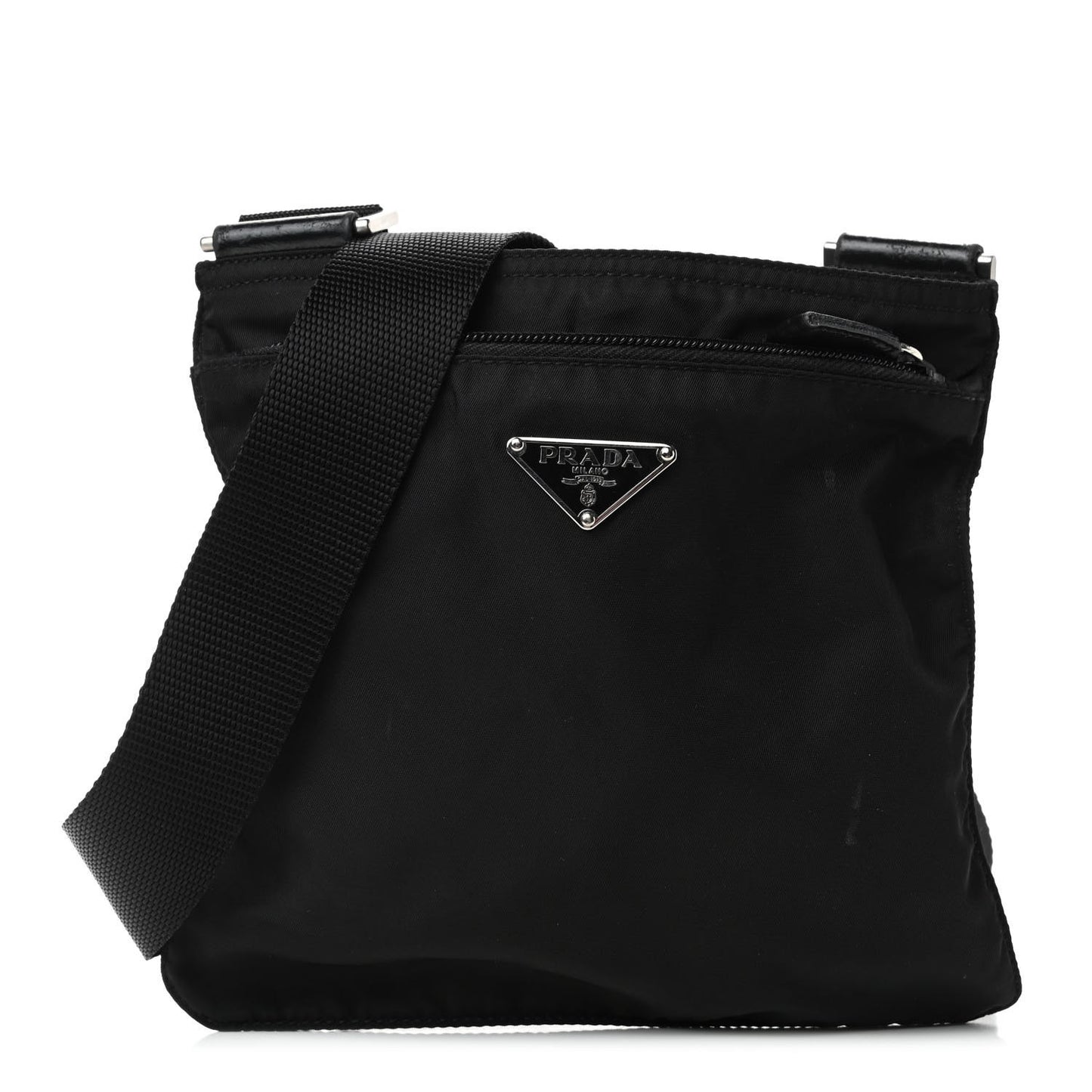 Tessuto Nylon Messenger Bag Black