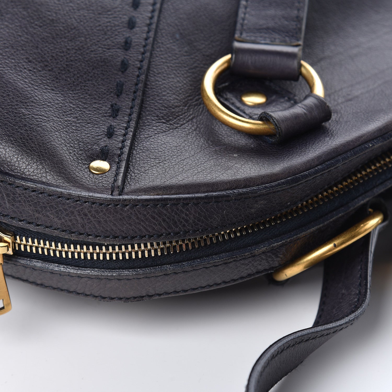 Saint Laurent Calfskin Large Muse Navy Blue 10 of 26