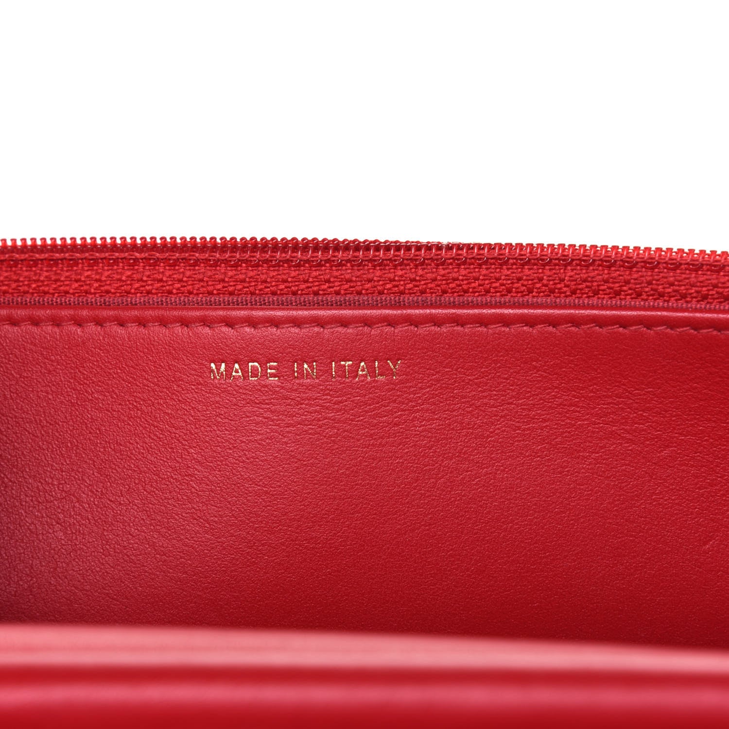 Chanel Caviar Quilted CC Filigree Wallet On Chain WOC Red 6 of 12