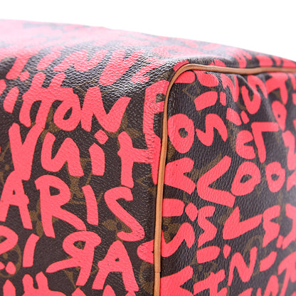 Louis Vuitton Monogram Graffiti Speedy 30 Fuchsia 11 of 15