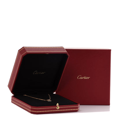 Cartier 18K Pink Yellow White Gold Trinity Double Chain Pendant Necklace 6 of 6