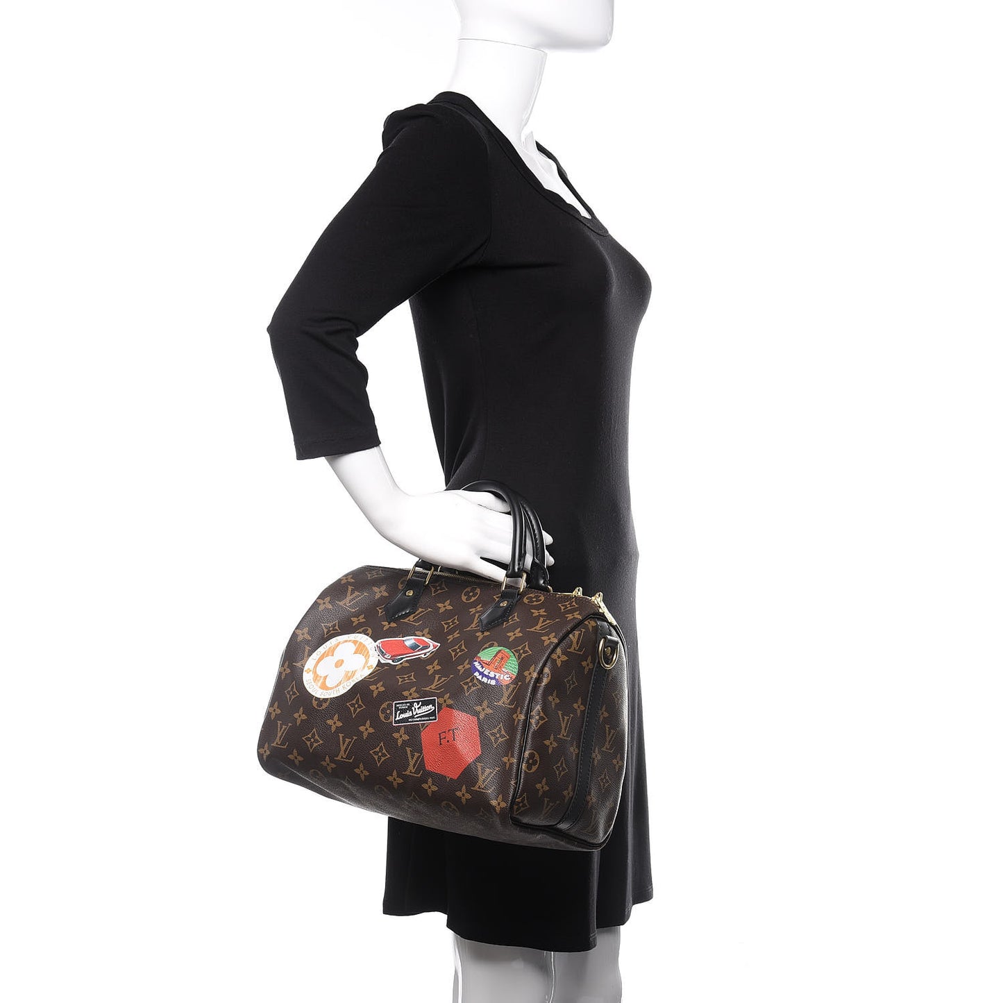 Monogram My World Tour Speedy Bandouliere 30 Black