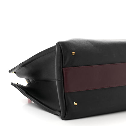 Valentino Garavani Smooth Calfskin Soul Tote Black Red 8 of 10