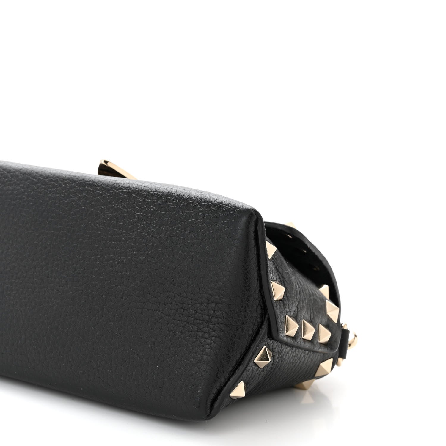 Valentino Garavani Pebbled Calfskin Mini Rockstud Crossbody Bag Black 9 of 9