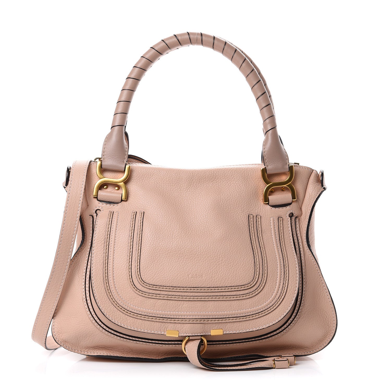 Chloe Calfskin Medium Marcie Satchel Blush Nude 1 of 14