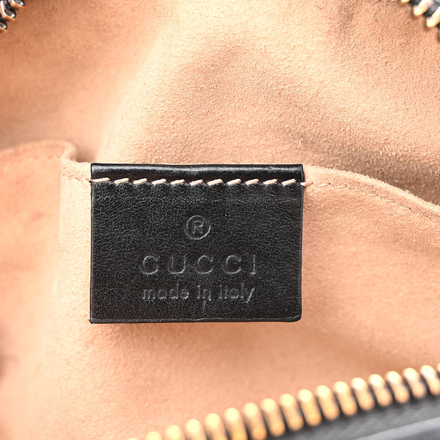 Calfskin Matelasse Mini GG Marmont Chain Shoulder Bag Black