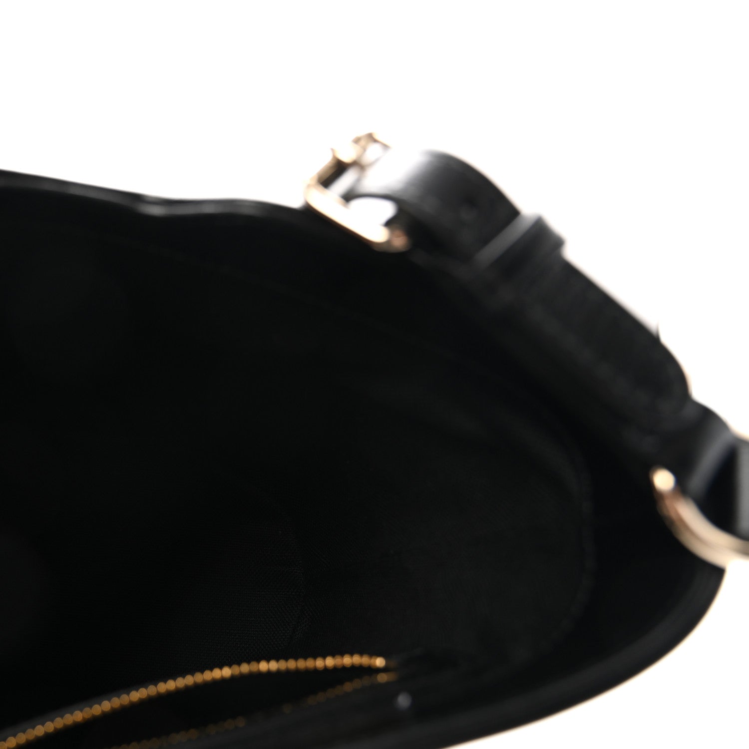 Gucci Tritone Calfskin Web Mini Ophidia Bucket Bag Black 5 of 9