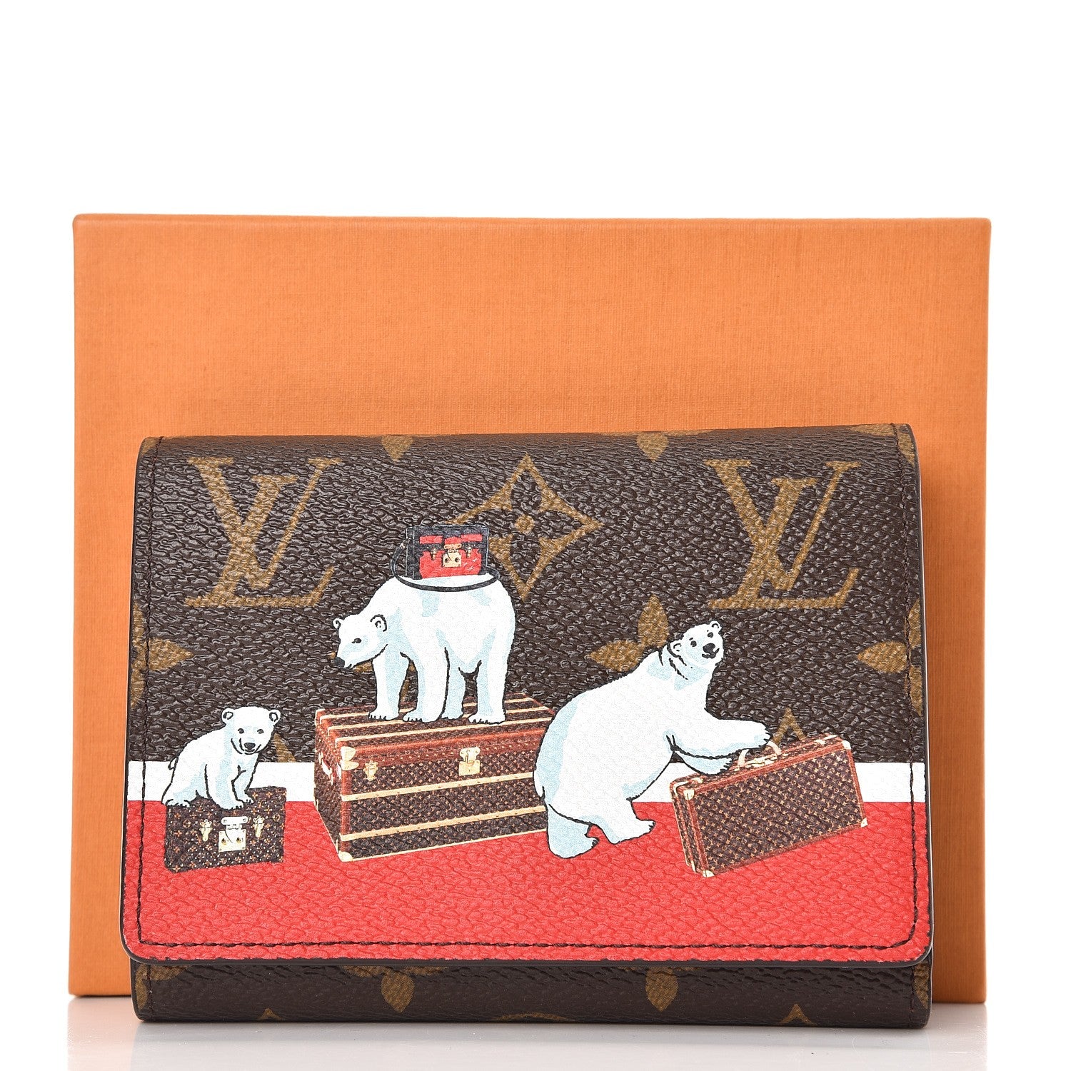 Louis Vuitton Monogram 2017 Christmas Animation Victorine Wallet 7 of 7